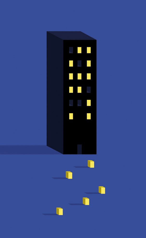 Office Tower at Night
