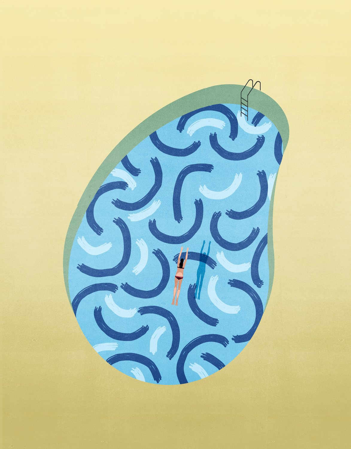Brain-Shaped Swimming Pool