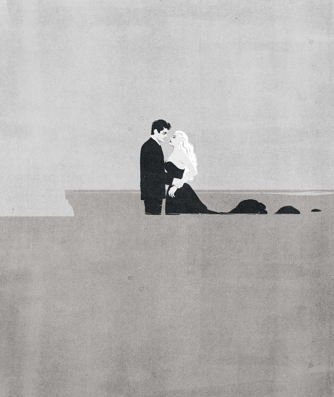 Couple Kissing on a Rooftop
