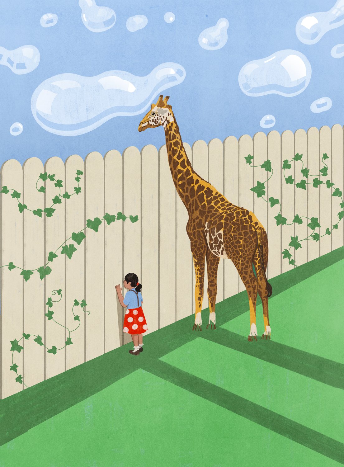 Giraffe at the Fence