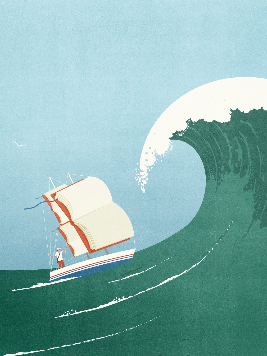 Paper Boat on the Wave