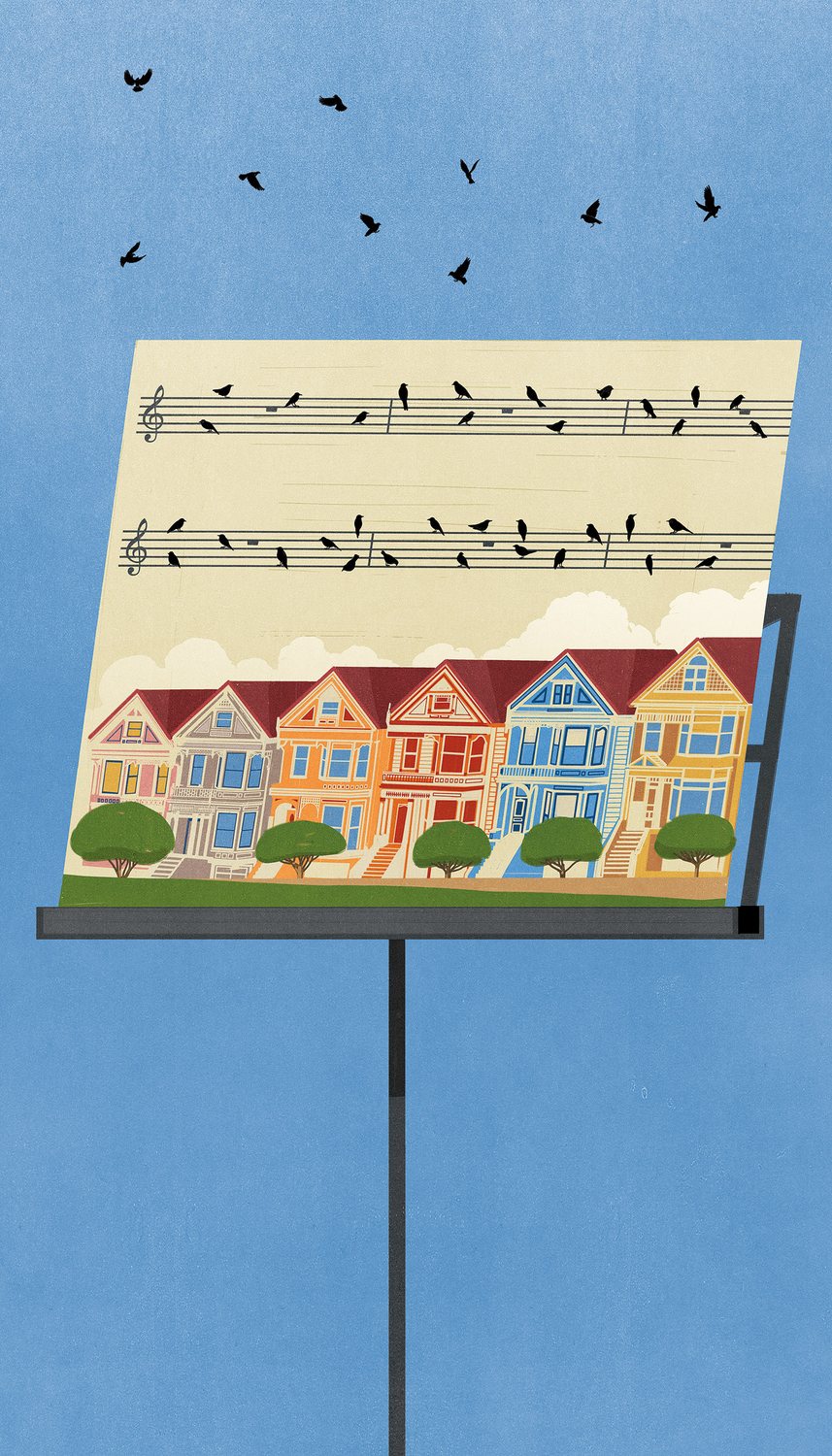 Houses on a Music Score