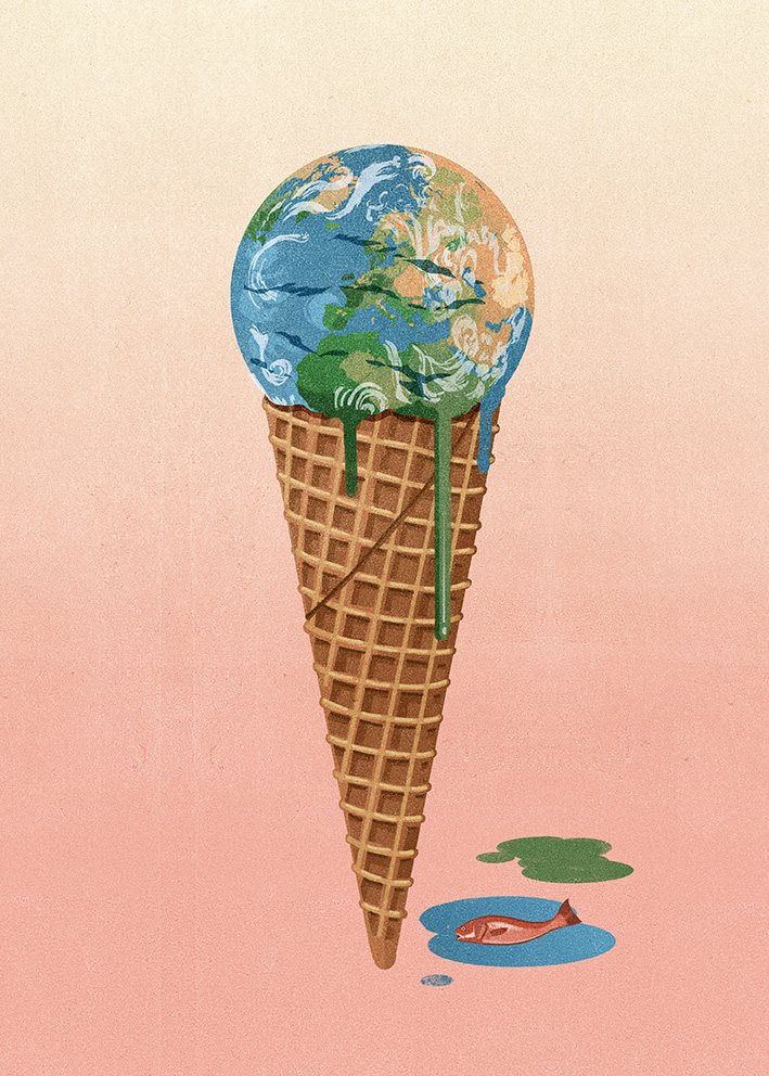 Melting Planet Cone