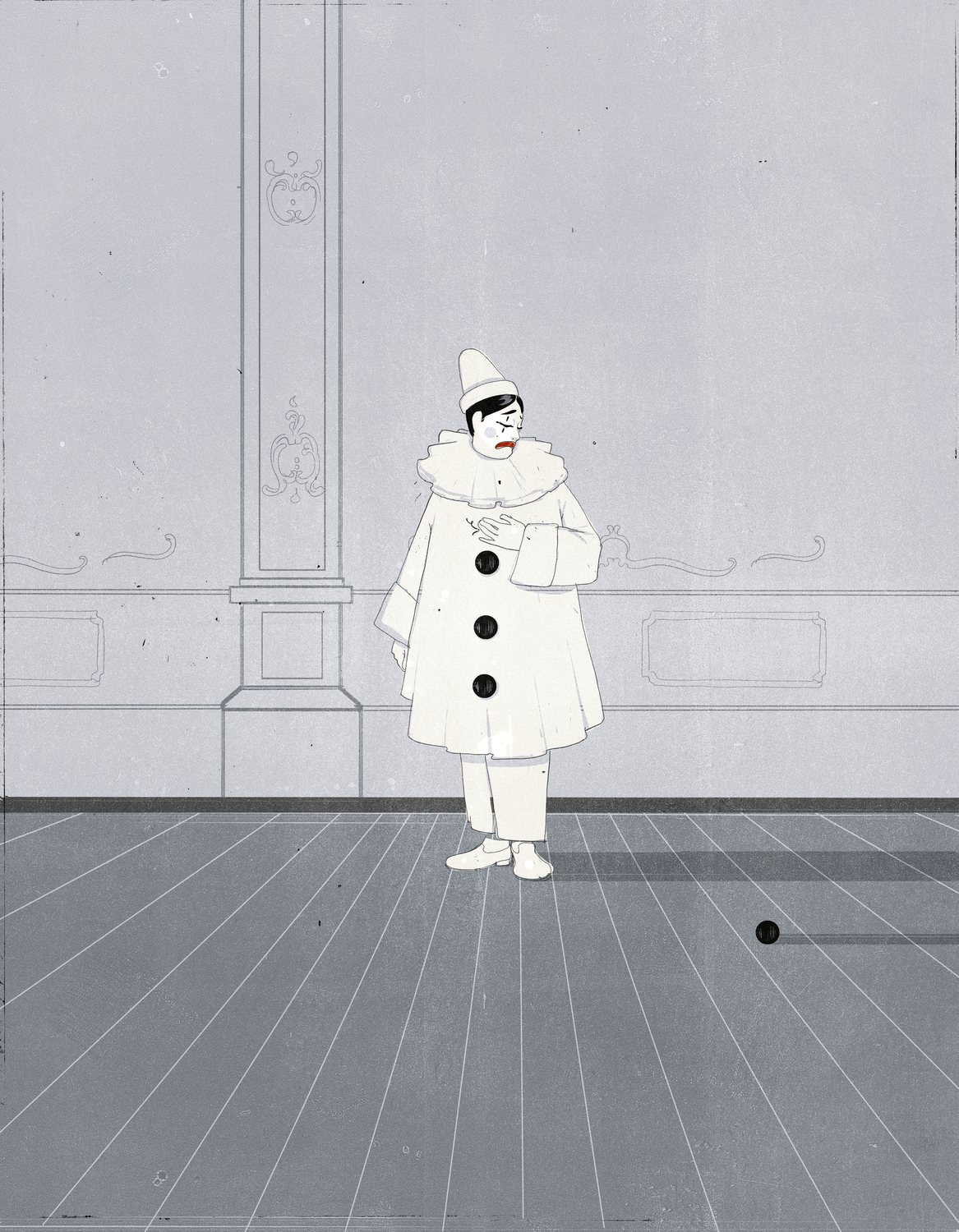 Pierrot in the Hall