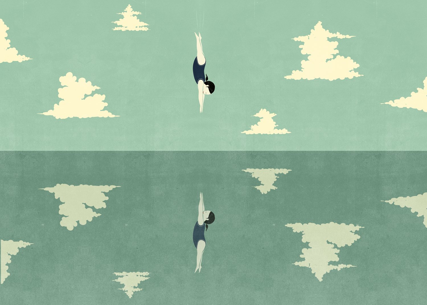 Mirrored Swimmer