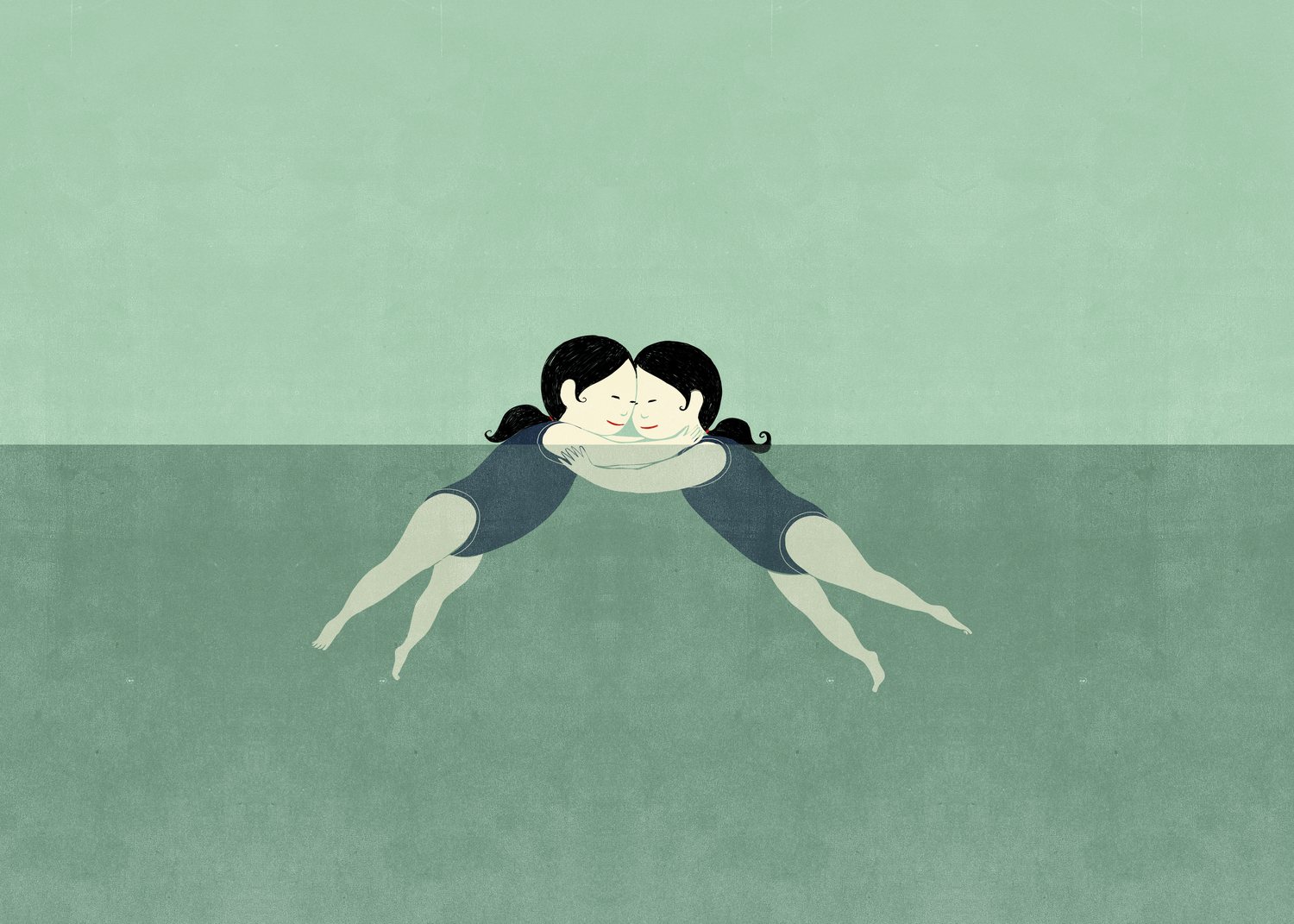 Twin Swimmers