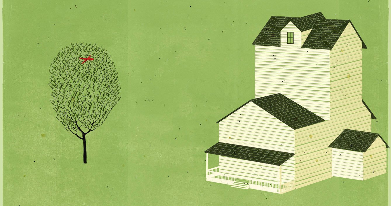 Farmhouse and Tree