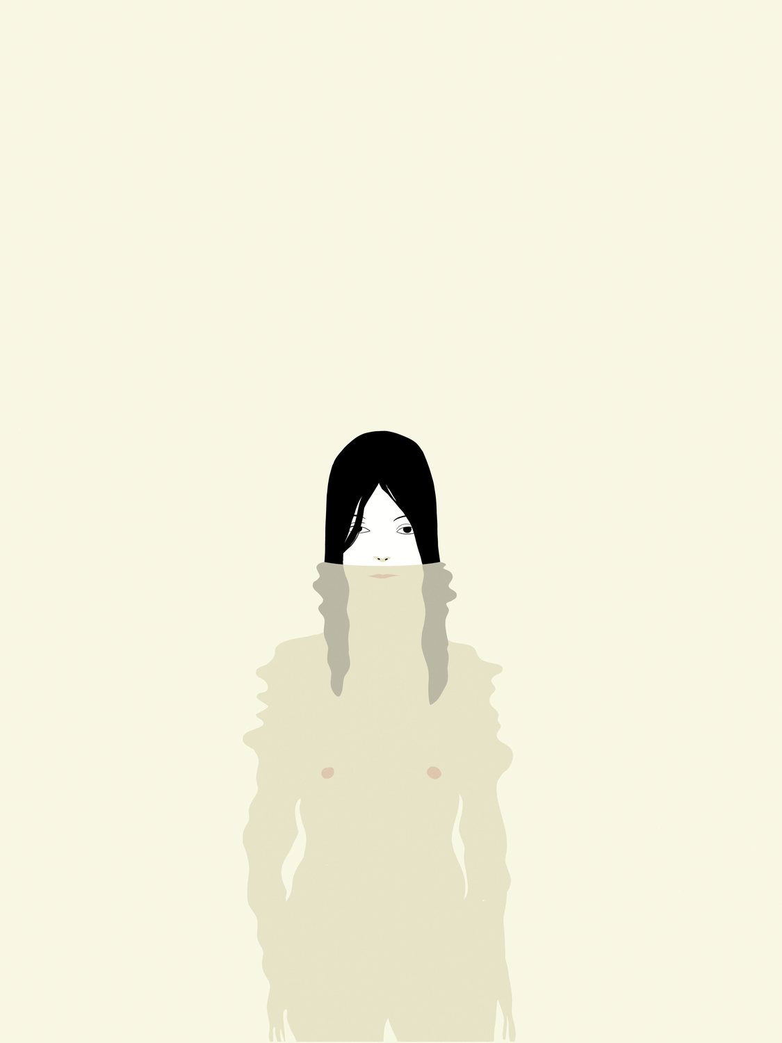 Face Hidden by Hair