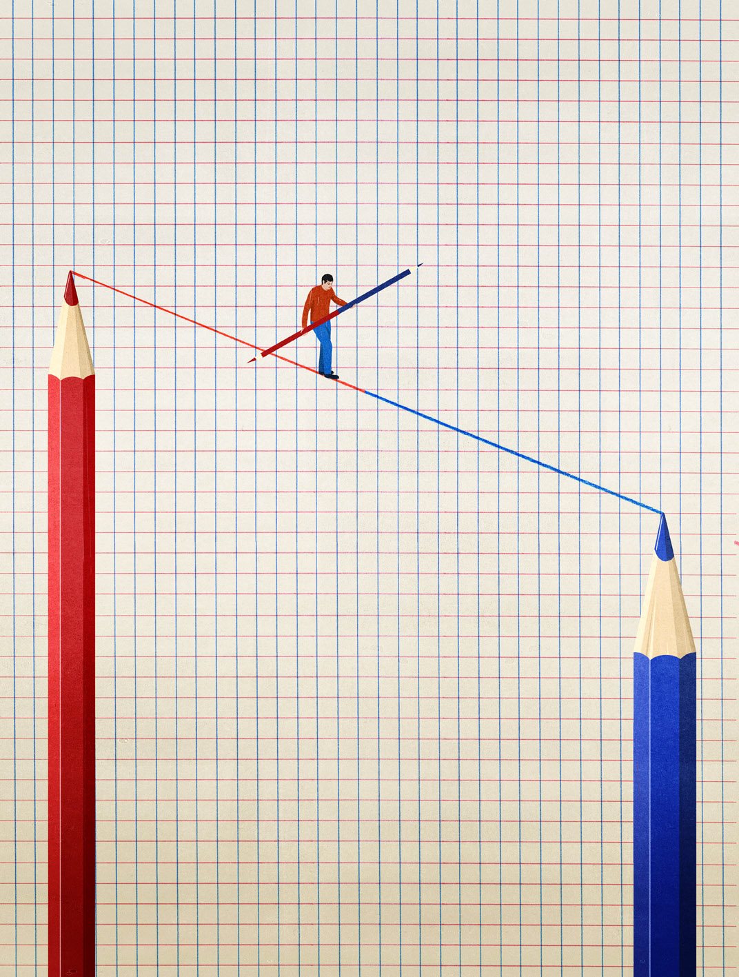 Pencil Tightrope