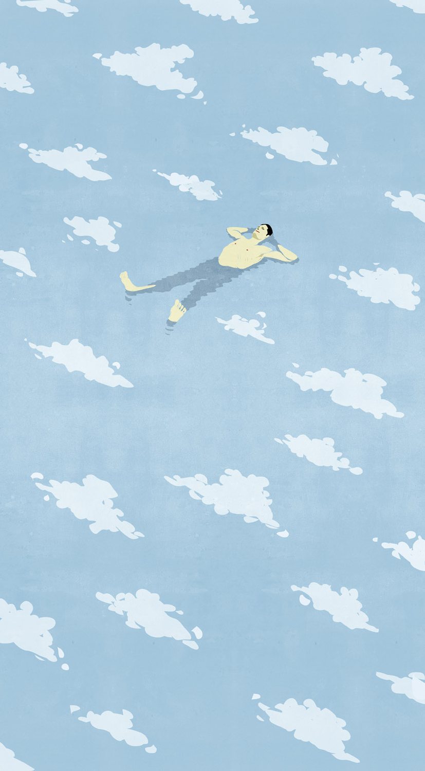 Swimmer among Clouds