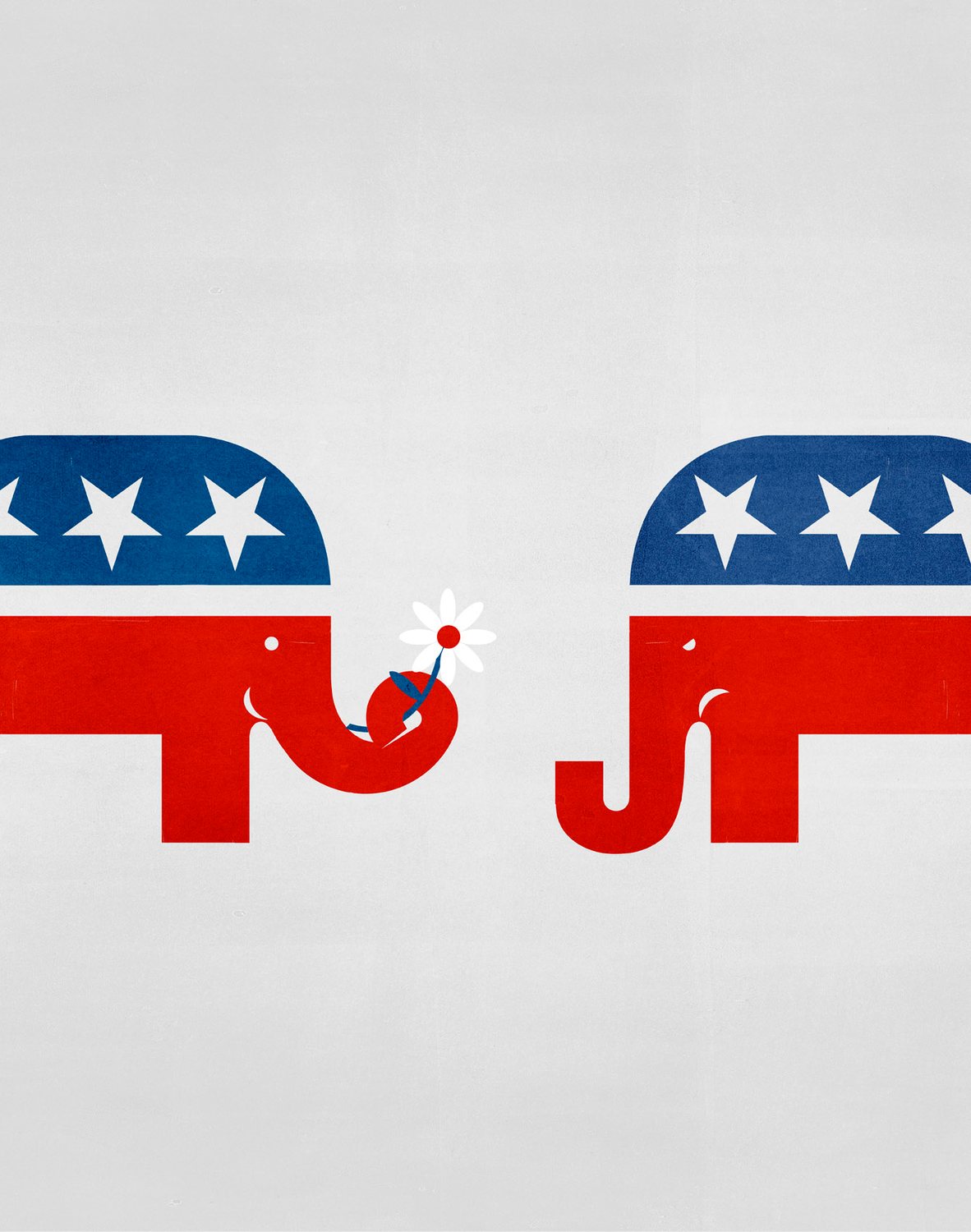 Two Republican Elephants