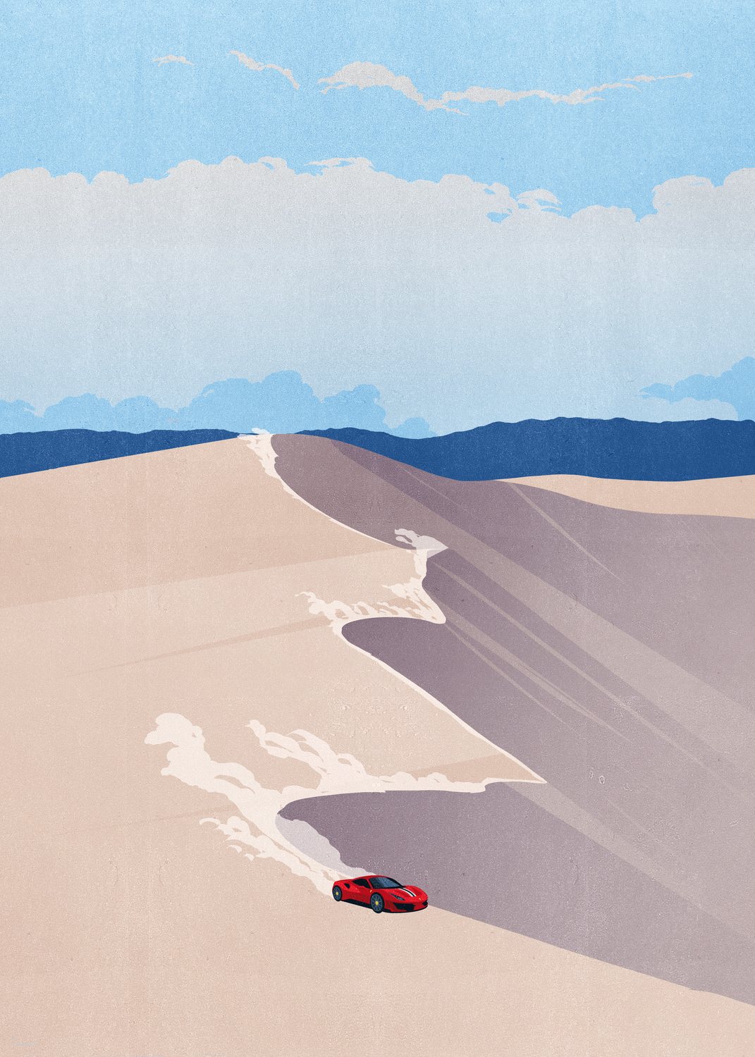 Car on the Great Dune