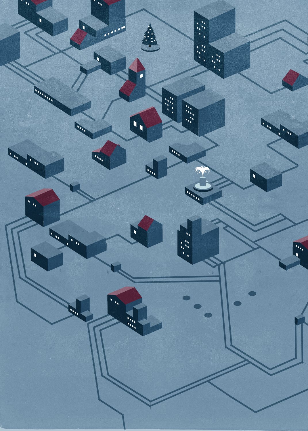 Town as a Circuit Board
