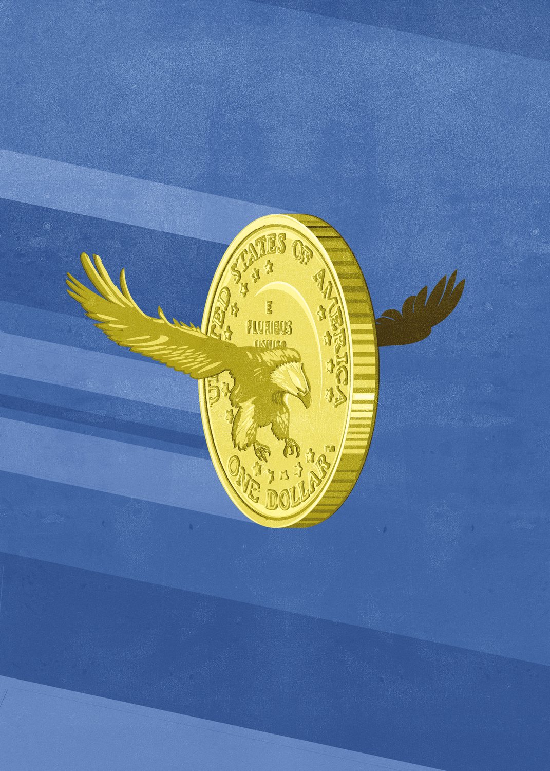 Winged Golden Coin