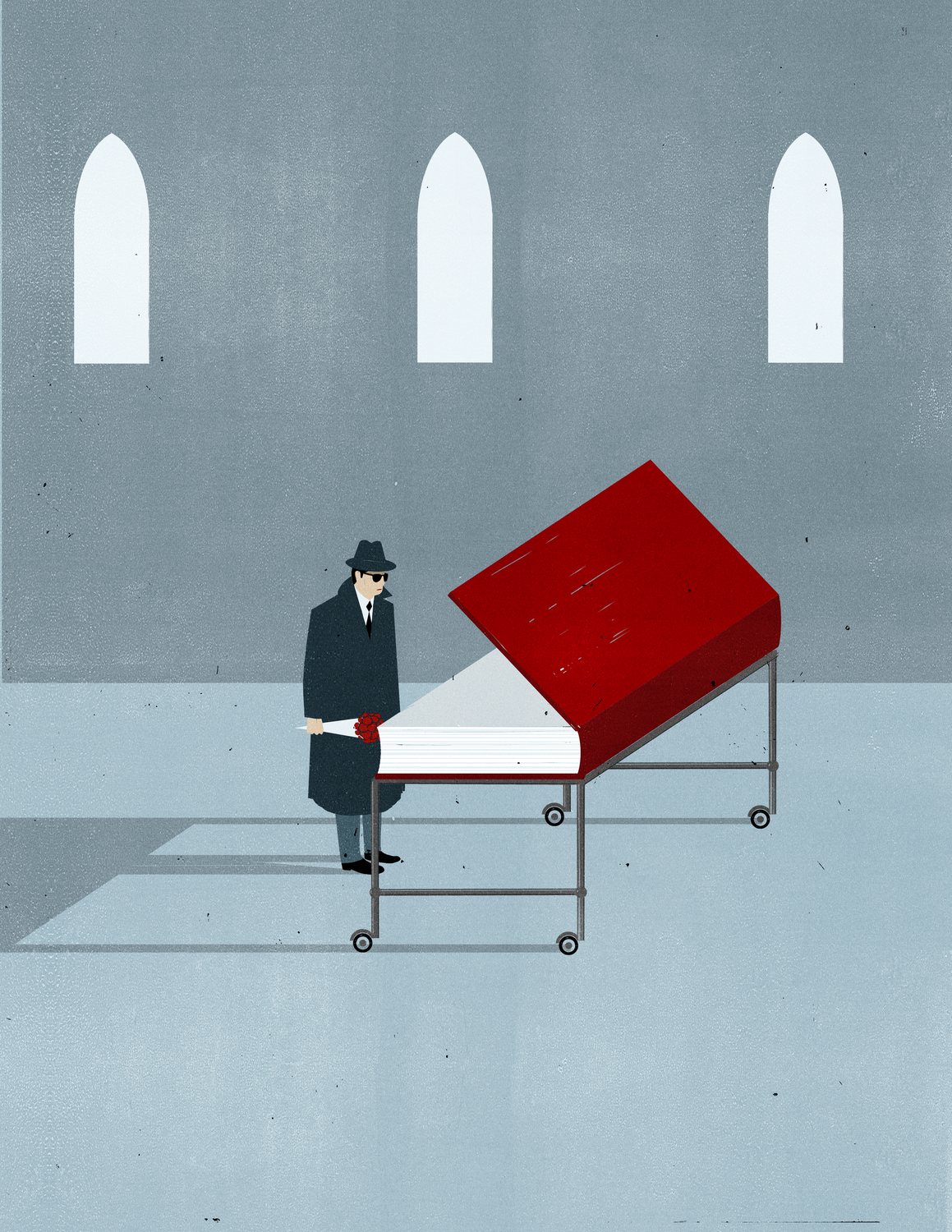 Big Red Book on a Trolley