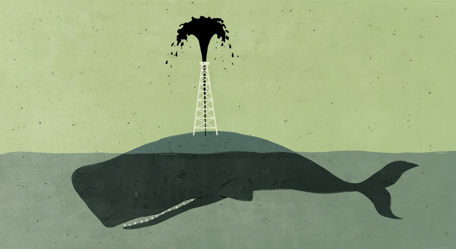 Whale with an Oil Well