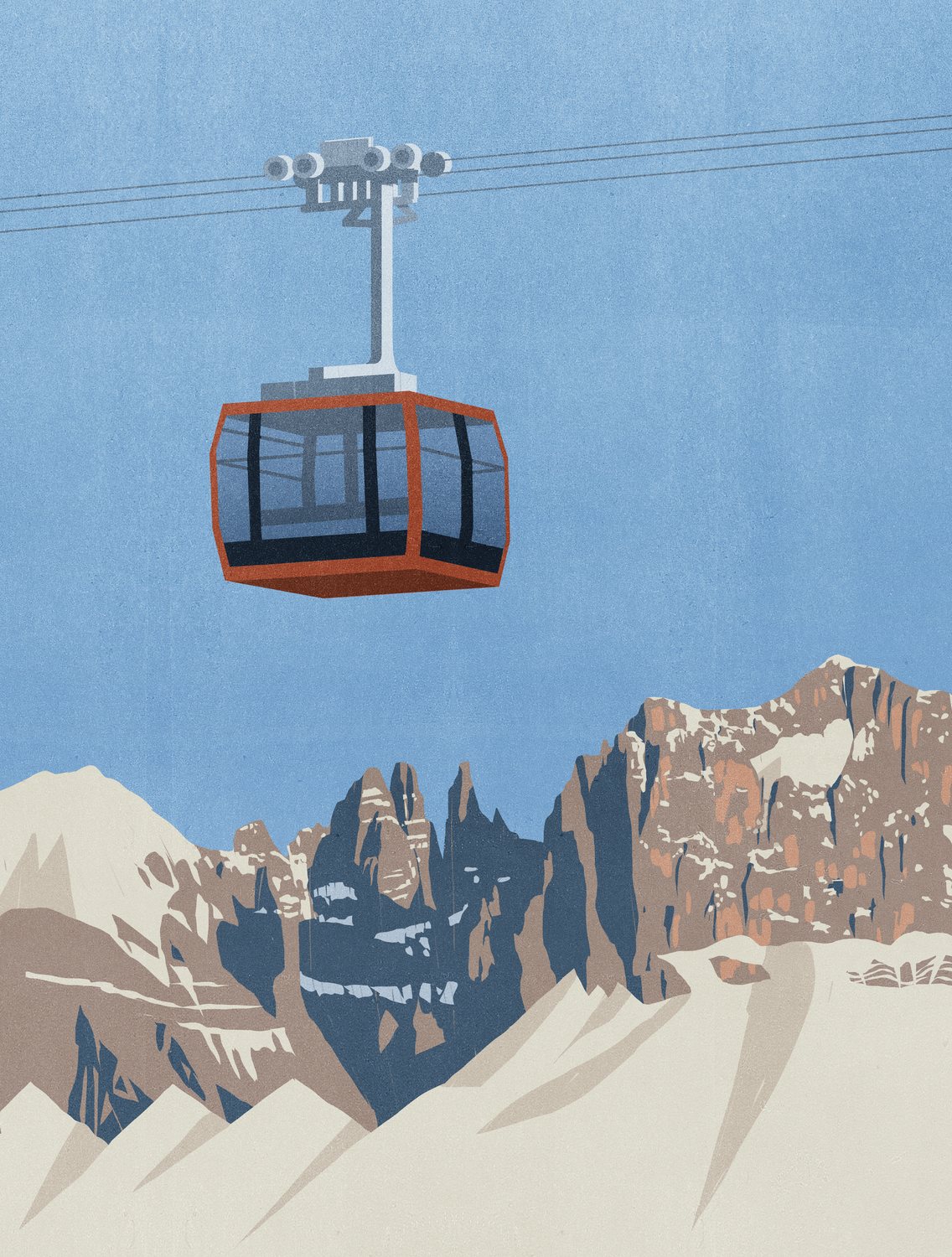 Cable Car over the Mountains