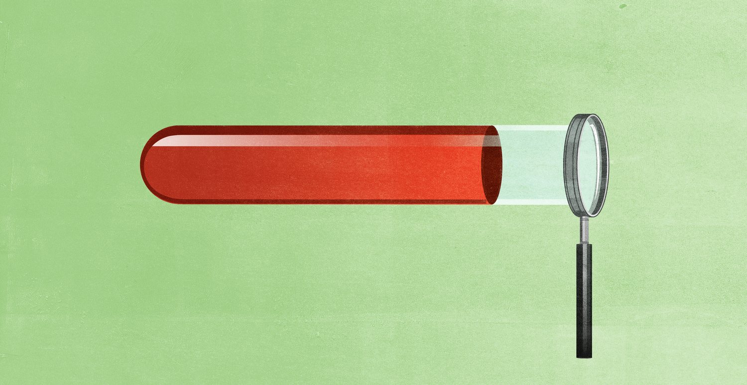 Test Tube and Magnifying Glass