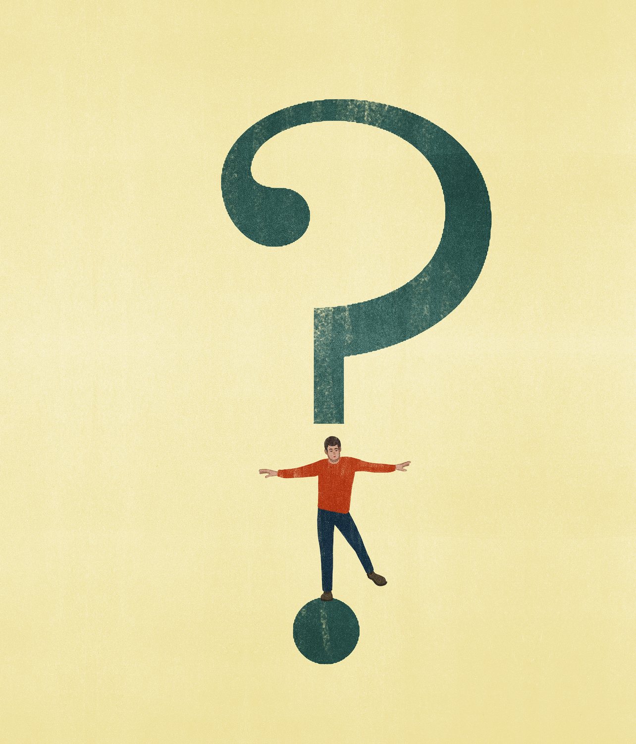 Balancing under a Question Mark