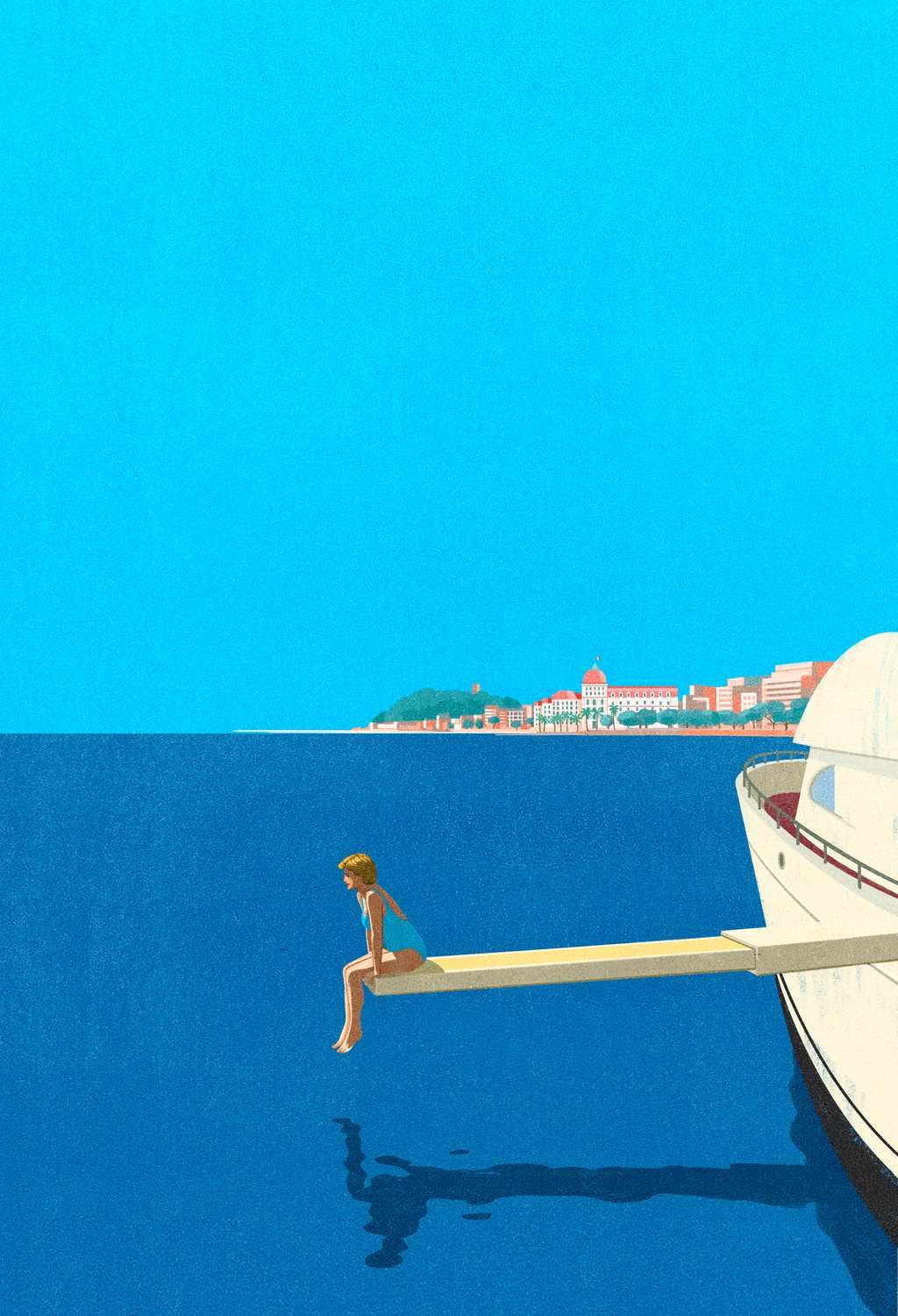 Sunbather on the Diving Board