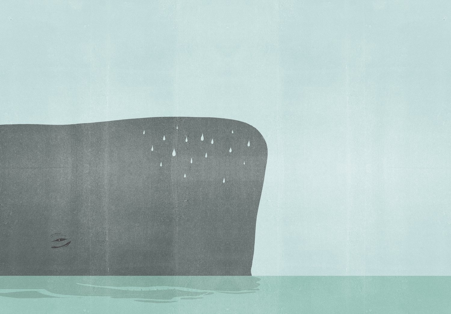 Grey Rock in the Sea