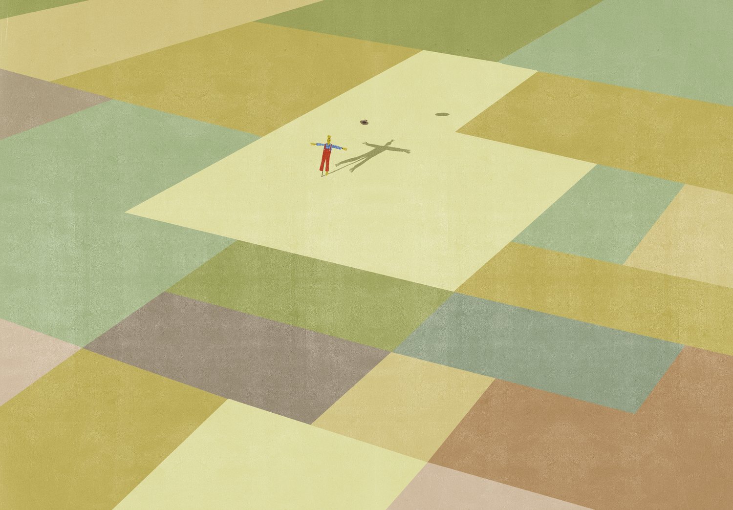 Figure on the Patchwork Fields