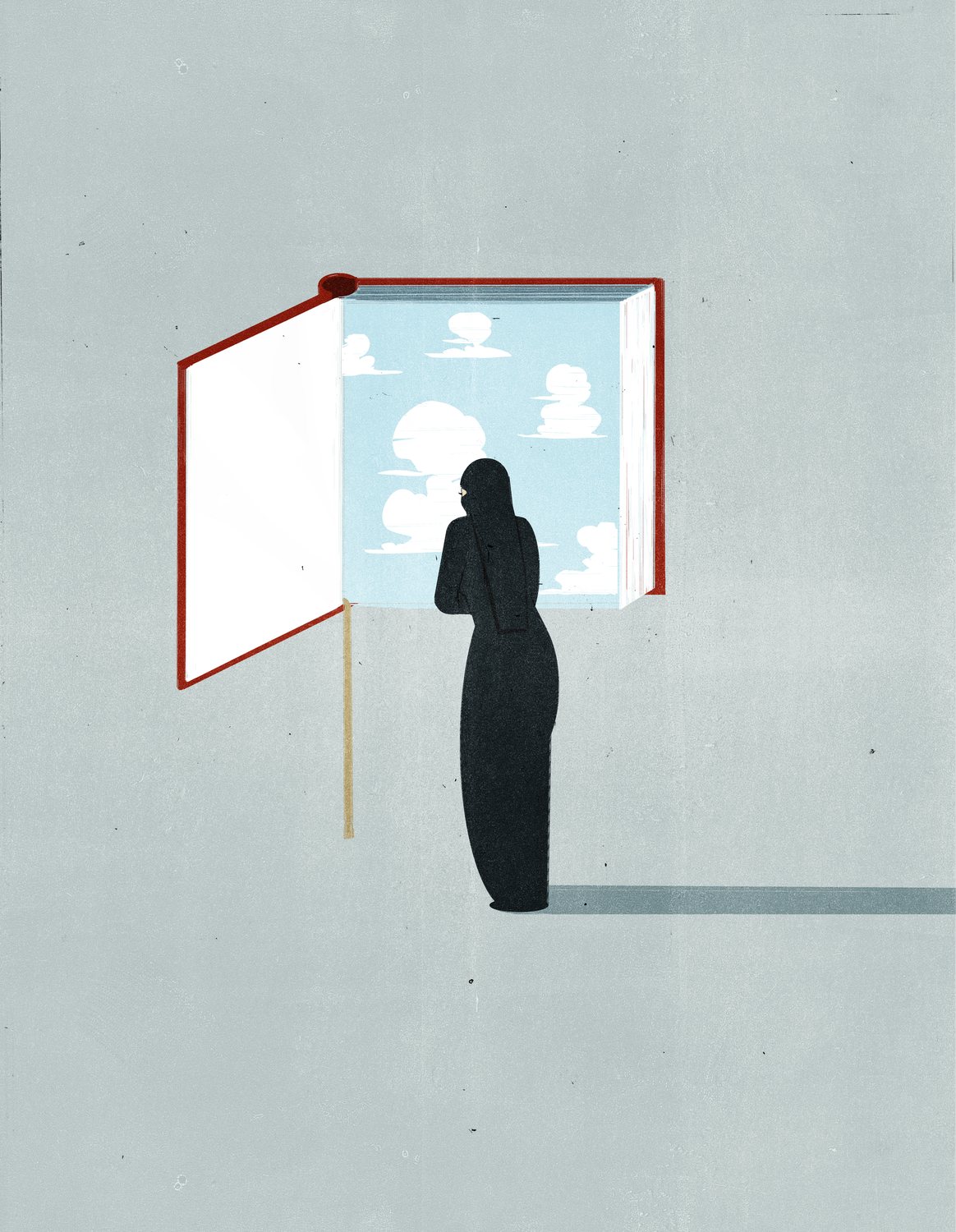 Book Window and the Woman