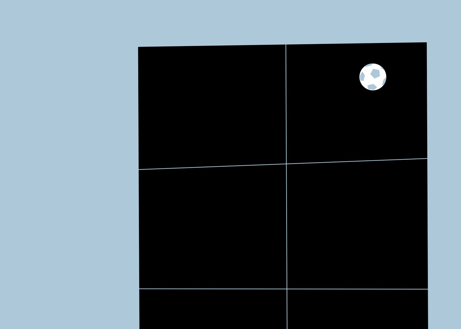Black Window with the Moon