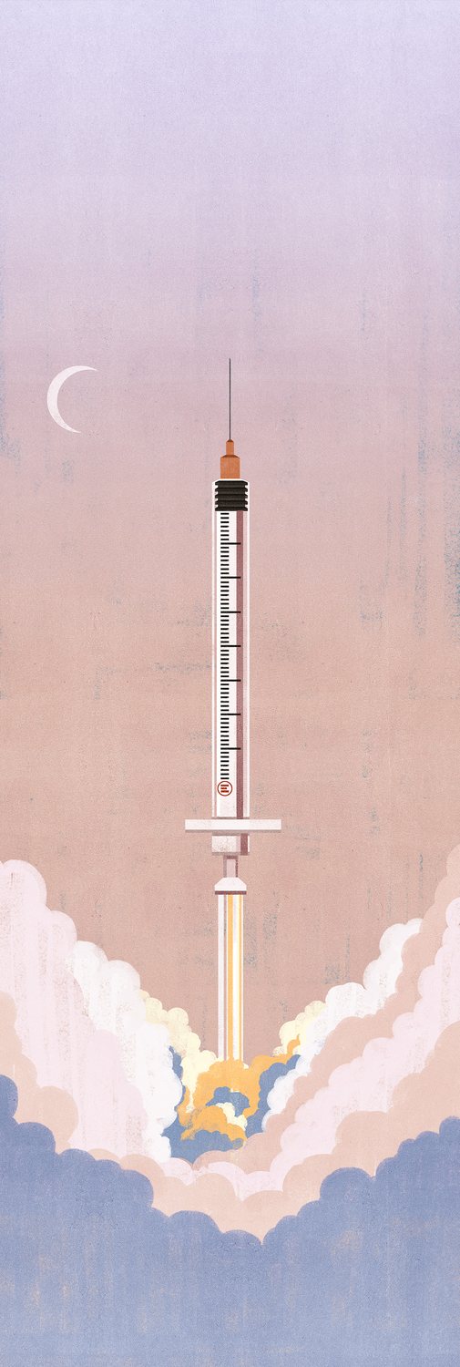 Syringe Rocket Launch