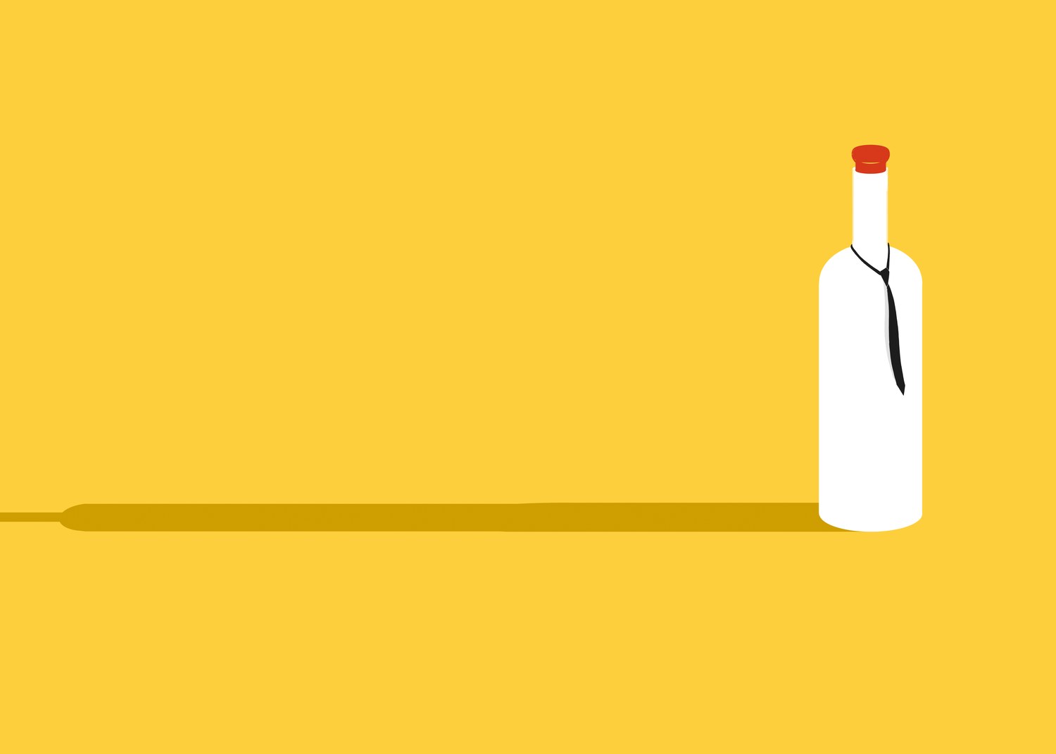 Bottle Wearing a Tie