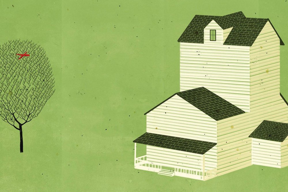 Farmhouse and Tree