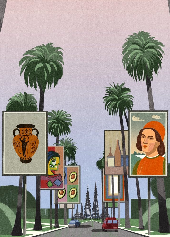 Boulevard of Palms and Billboards