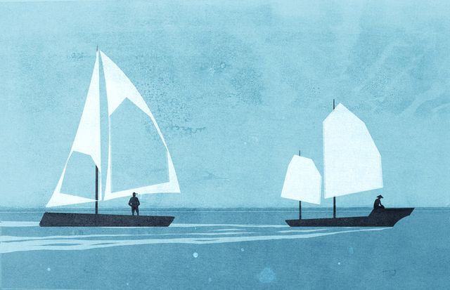 Two Sailboats