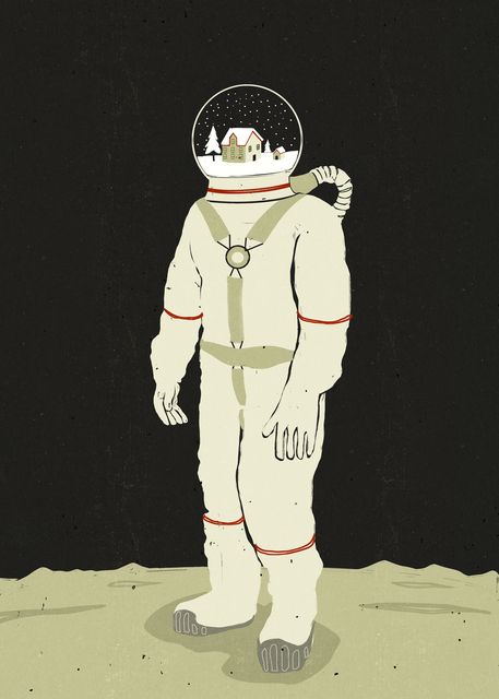 Astronaut with a Home