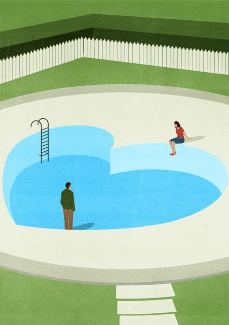 Heart-Shaped Swimming Pool