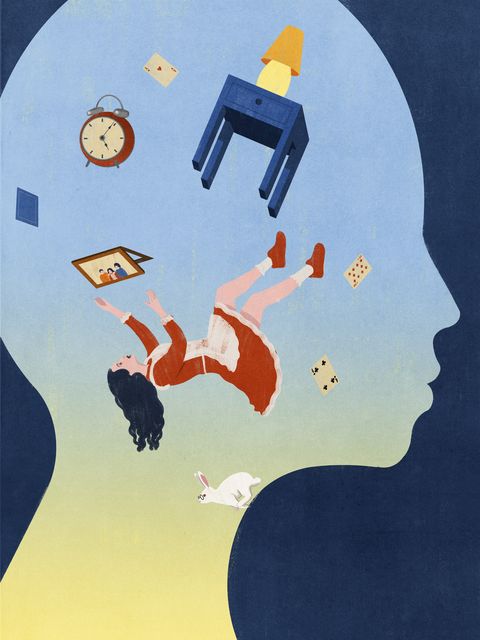 Objects Falling inside a Head