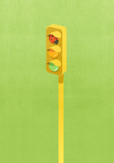 Pencil Traffic Light