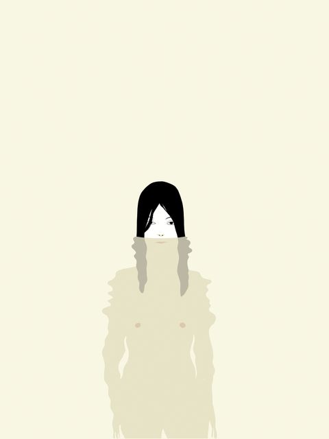 Face Hidden by Hair