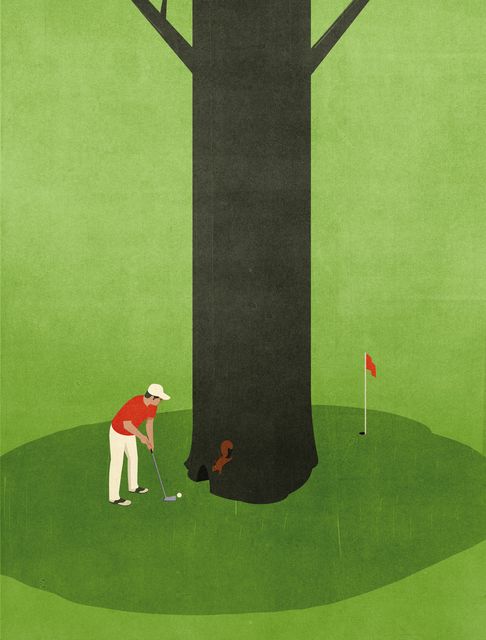 Golf by the Tree