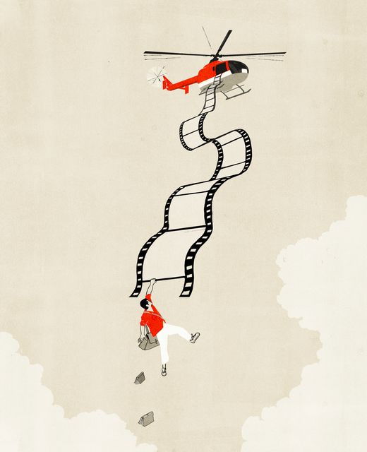 Helicopter and Film Strip