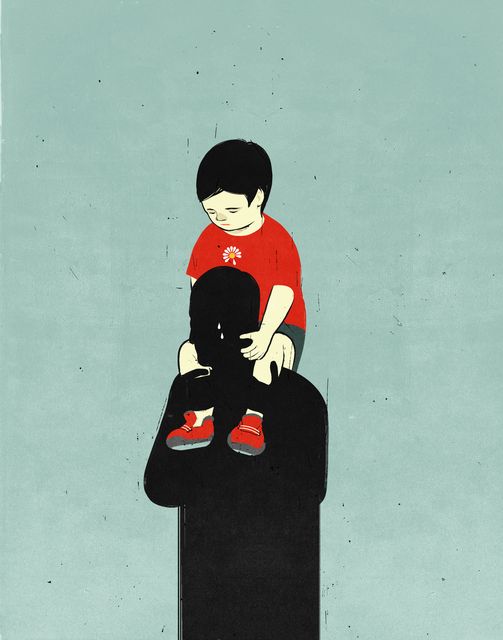 Child on the Shoulders of a Shadow