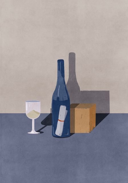 Message in a Bottle Still Life