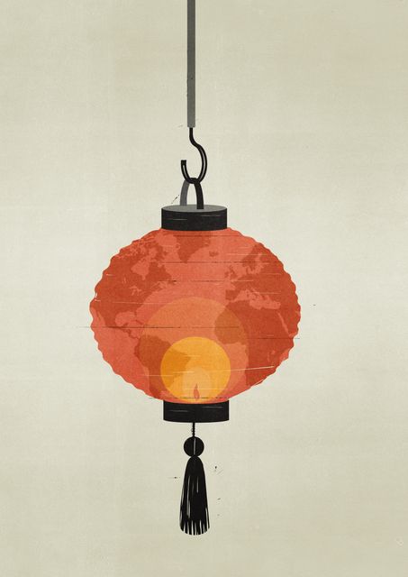Paper Lantern on a Hook
