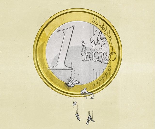 Hanging from the Euro Coin
