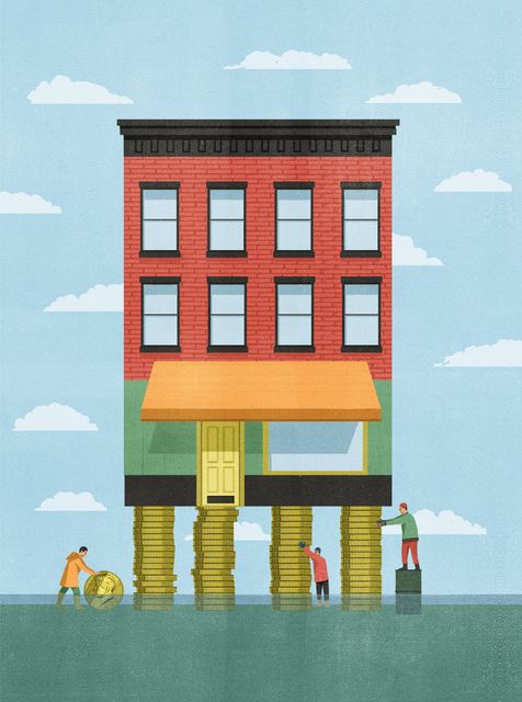 Building on Coin Stilts