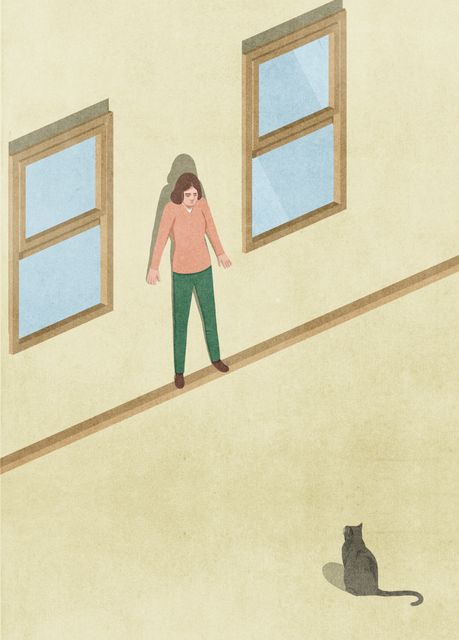 Walking on the Tilted Wall