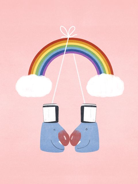 Boxing Gloves on a Rainbow