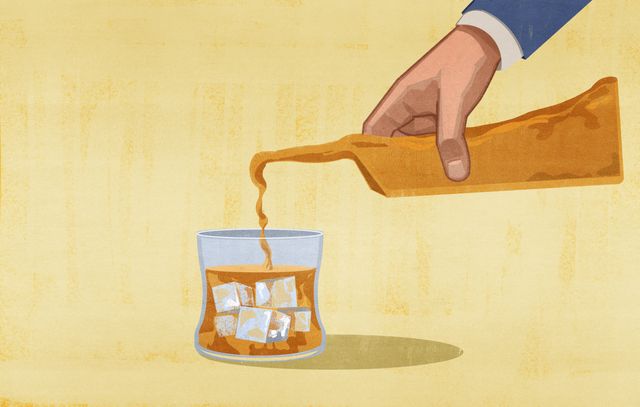 Pouring the Whisky Glass