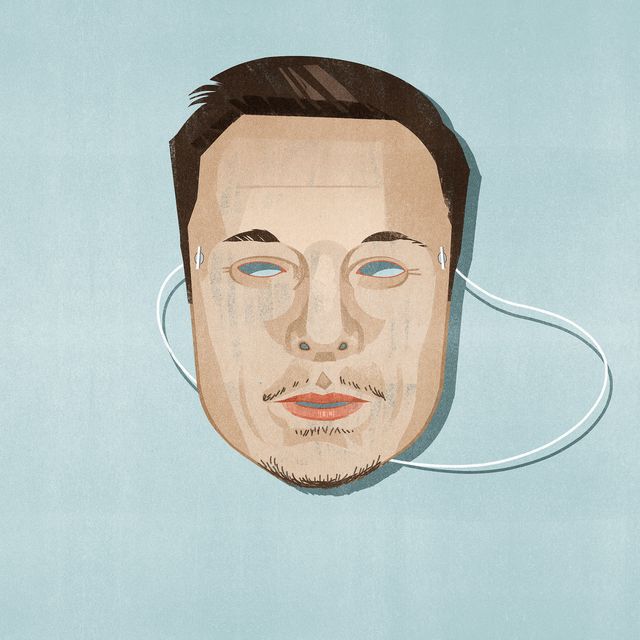Mask Portrait with a Cable
