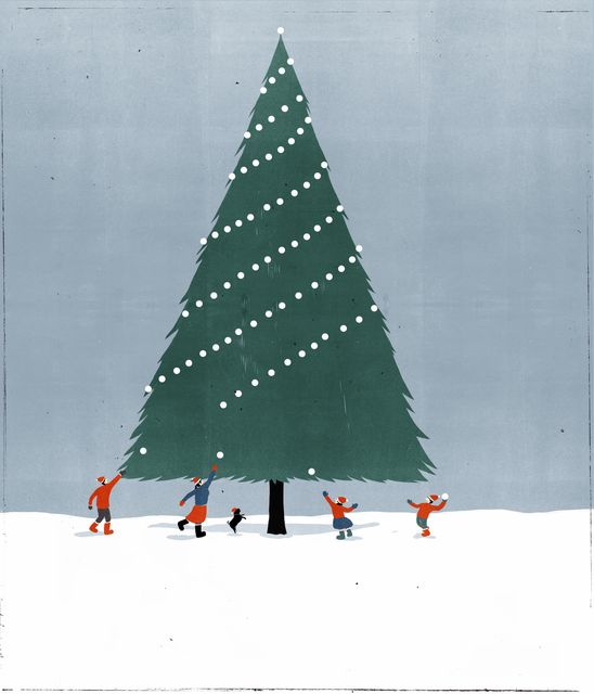 Children around the Christmas Tree